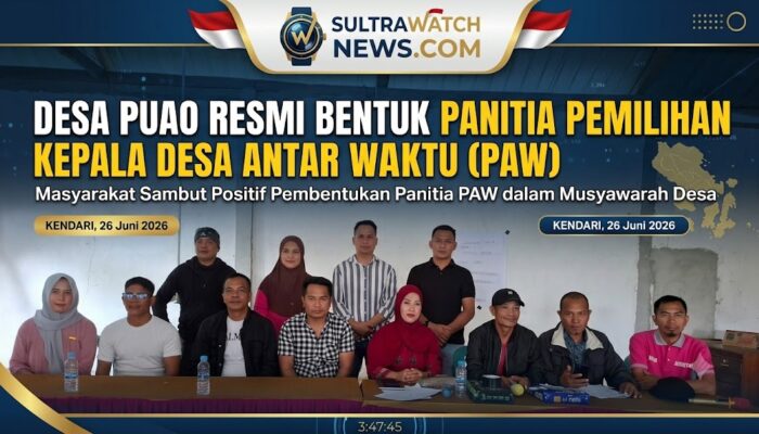 Desa Puao Resmi Bentuk Panitia Pemilihan Kepala Desa Antar Waktu (PAW