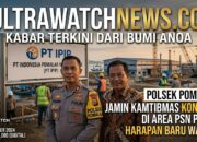 POLSEK POMALAA PASTIKAN KAMTIBMAS DI AREA PSN PT IPIP AMAN, PERSOALAN SEBELUMNYA SUDAH DIMEDIASI