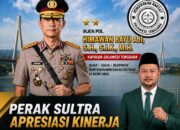 PERAK Sultra Apresiasi Kinerja Kapolda Sultra, Sebut Irjen Pol. Himawan Bayu Aji Pemimpin yang Responsif,.!