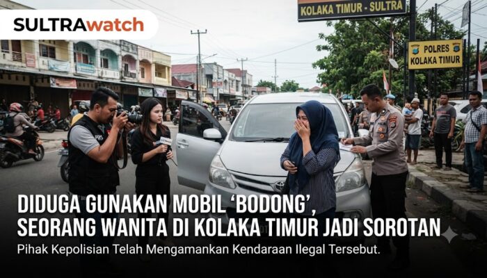 Diduga Gunakan Mobil ‘Bodong’, Seorang Wanita di Kolaka Timur Jadi Sorotan