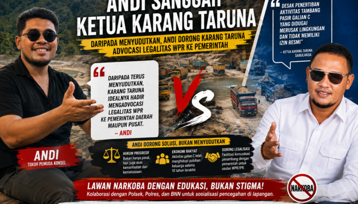 Andi Tantang Karang Taruna Sabulakoa Hadirkan Solusi Absolut untuk Penambang Pasir Lokal