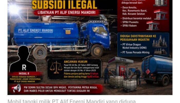 PT Alif Energi Mandiri Bantah Dugaan Distribusi Solar Subsidi Ilegal, Tegaskan Operasional Sesuai Ketentuan