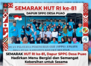 Semarak HUT RI ke-81, Dapur SPPG Desa Puao Hadirkan Menu Bergizi dan Semangat Kebersihan untuk Sesama