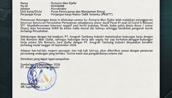 Dewan Pendiri Kerukunan Pekerja dan Keluarga Tolaki Sambalagi Morowali IRFAN MUALIM