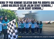 TP PKK Konsel dan PIA Ardhya Garini Lanud Haluoleo Gelar Olahraga Bersama dan Jalan Sehat Gembira