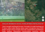 Sorotan tersebut kembali mencuat setelah persoalan tapal batas telah dibahas dalam rapat Forkopimda Kabupaten Konawe tahun 2026.