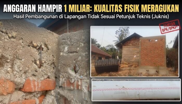 DUGAAAN KKN DAN PENYIMPANGAN JUKNIS, PROYEK SANITASI NYARIS RP1 MILIAR DI DESA LAMOLORI KONAWE SELATAN DISOROT.